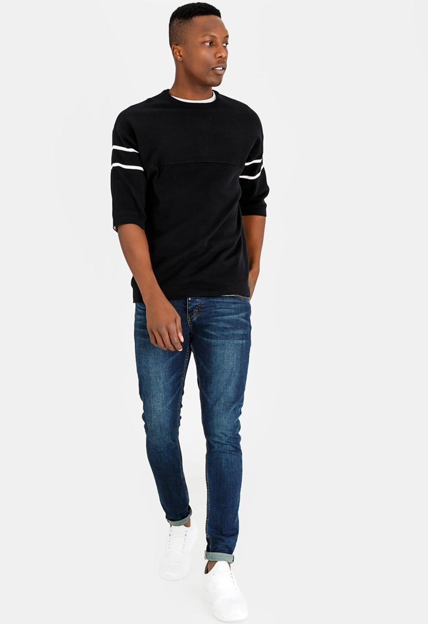 Only & Sons - Fadi 3/4 sleeve pullover - black 