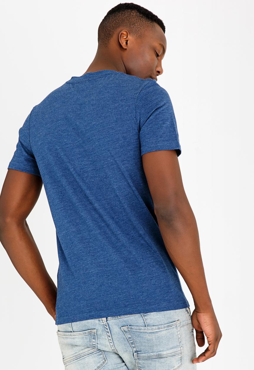 Jack & Jones - Midnight crew neck tee - blue