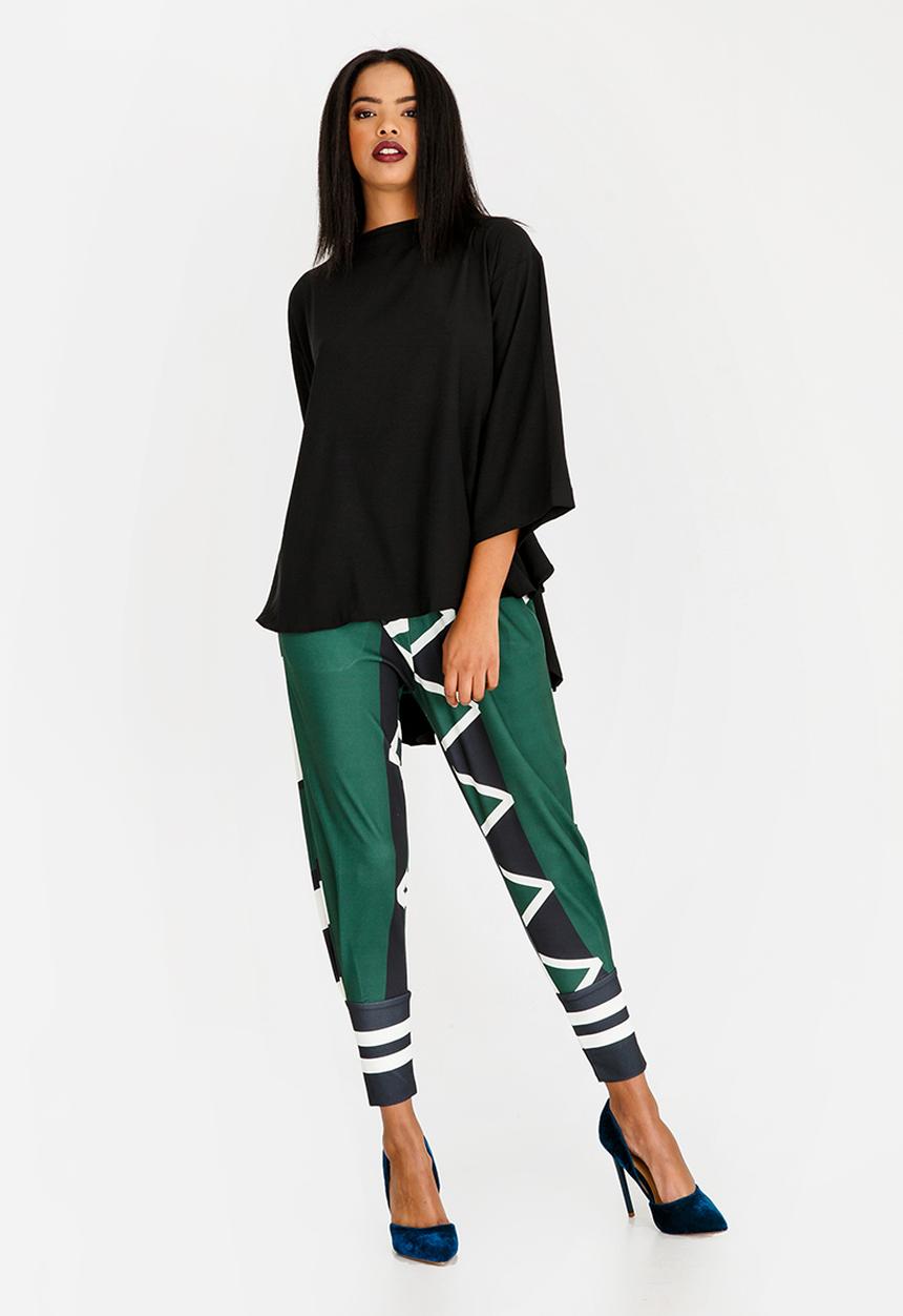 Leigh Schubert - Macartney Longer Length Blouse Black