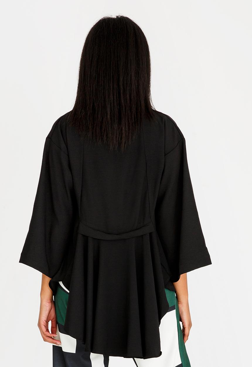 Leigh Schubert - Macartney Longer Length Blouse Black