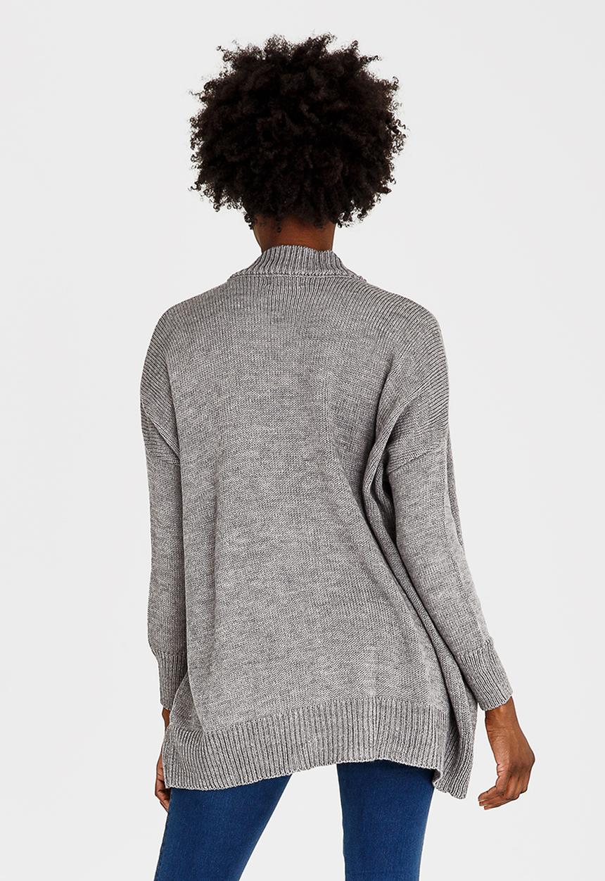 edit - Cardi with Pockets Grey