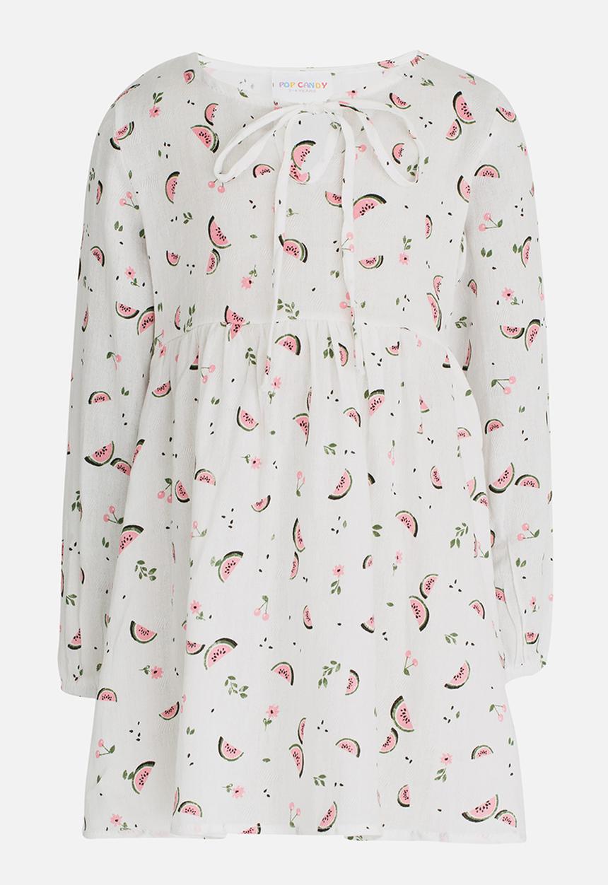 Pop Candy - Printed Dress White