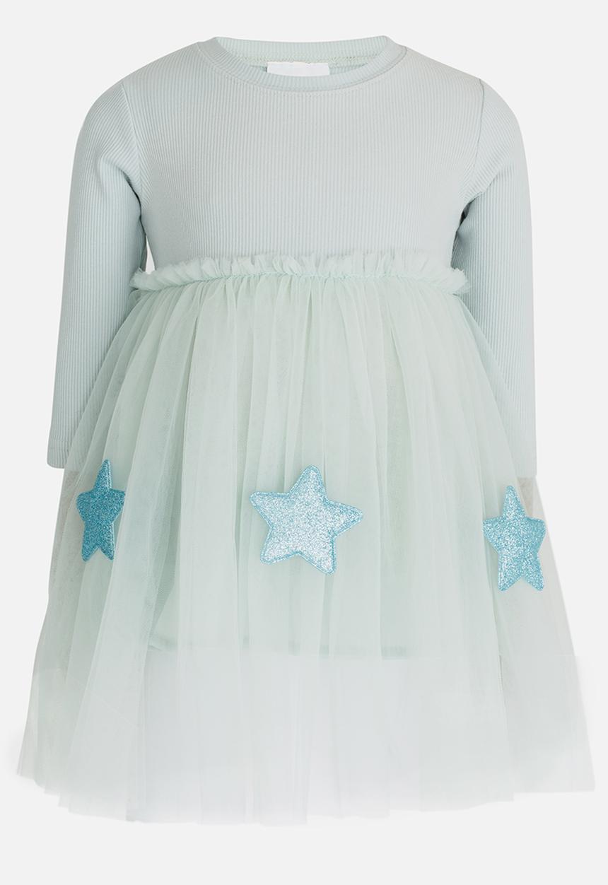 Pop Candy - Lace Detail Dress Mint