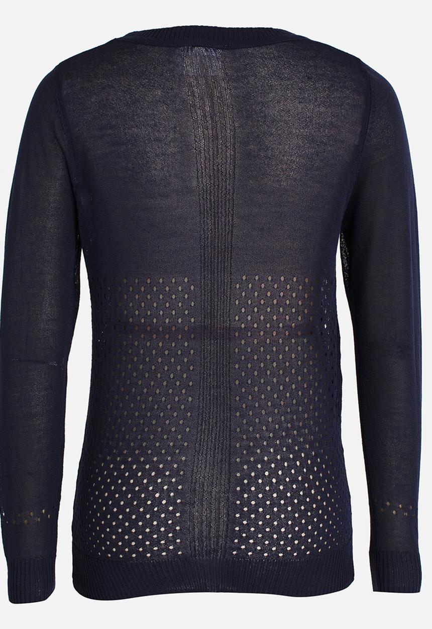 Pop Candy - Longer Lengh Cardigan Navy