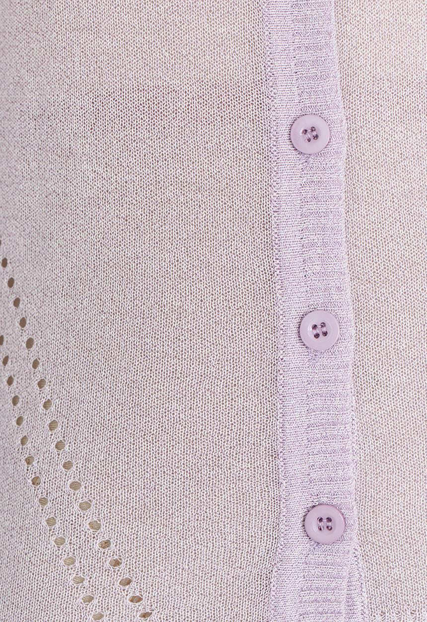 Pop Candy - Longer Lengh Cardigan Mid Purple