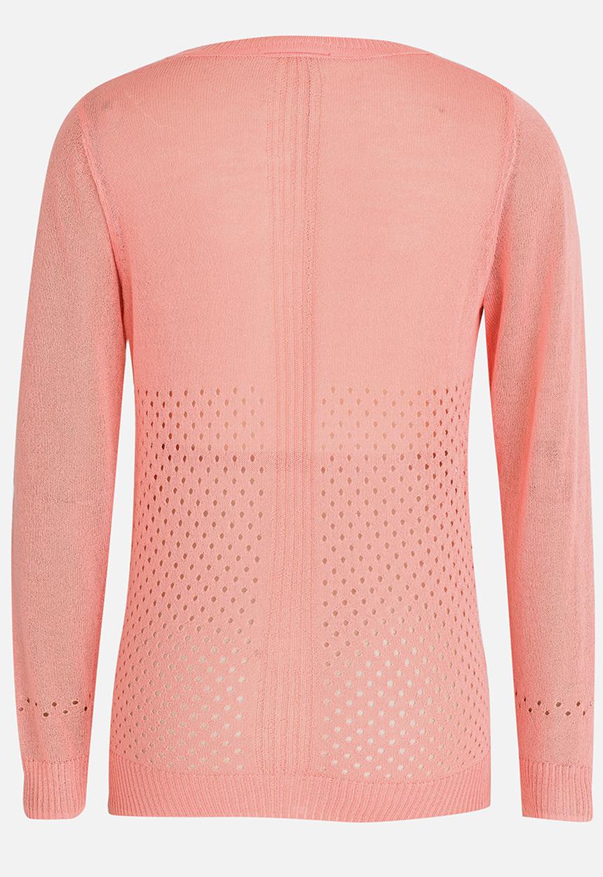 Pop Candy - Longer Lengh Cardigan Coral