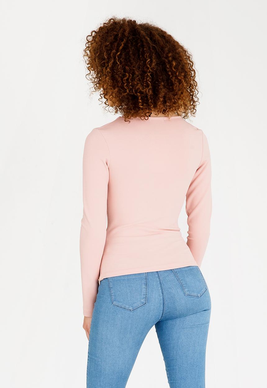 SISSY BOY - Sweetheart Neck Top Mid Pink
