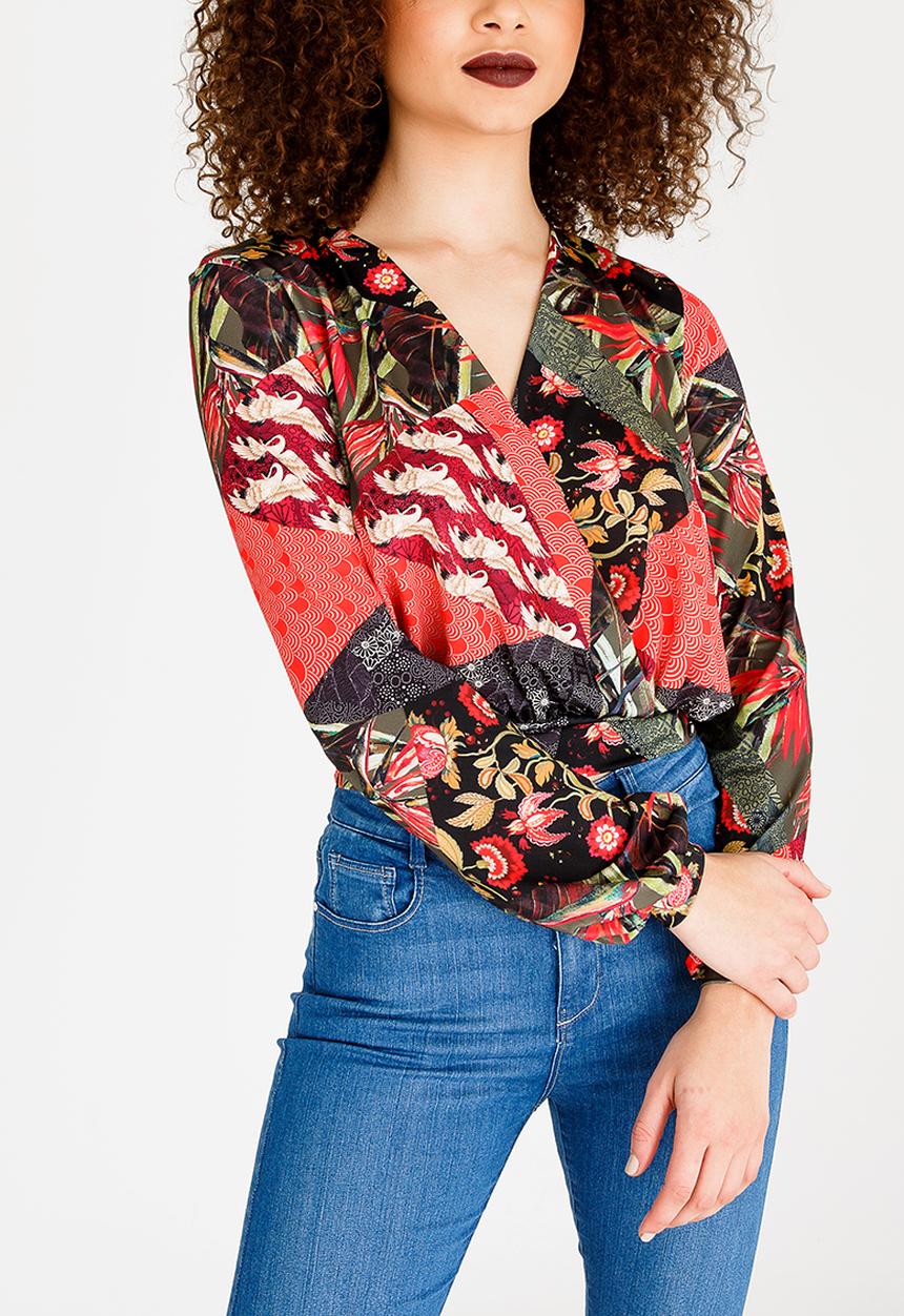 SISSY BOY - Wrap Blouse Multi-colour
