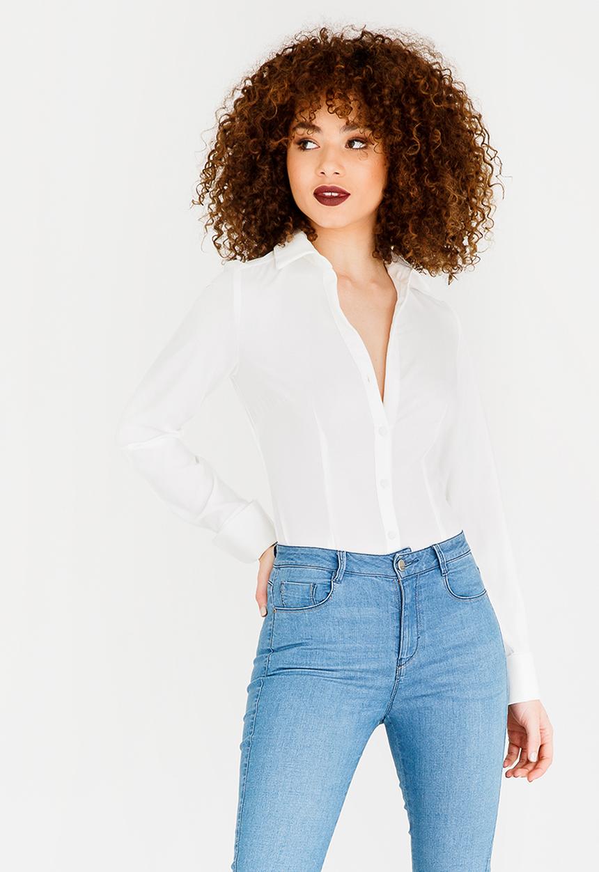 SISSY BOY - Shirt Bodysuit Off White