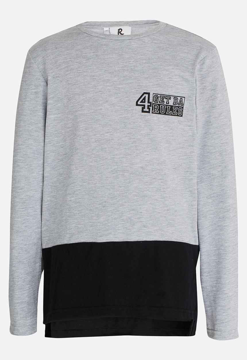 Rebel Republic - Double Layer Tee Grey Melange