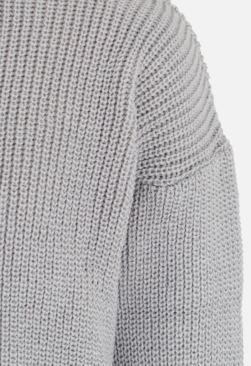 Rebel Republic - Front Knot Jumper Grey Melange