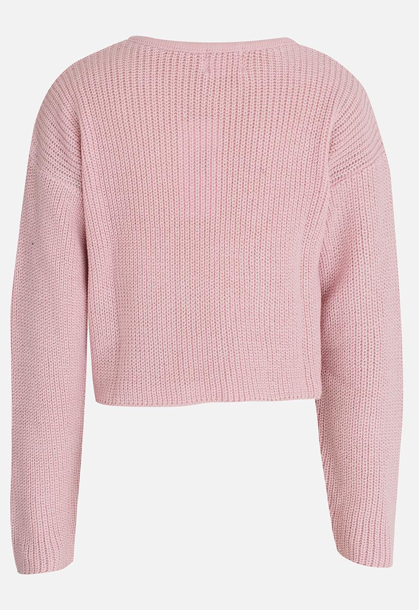 Rebel Republic - Front Knot Jumper Pale Pink