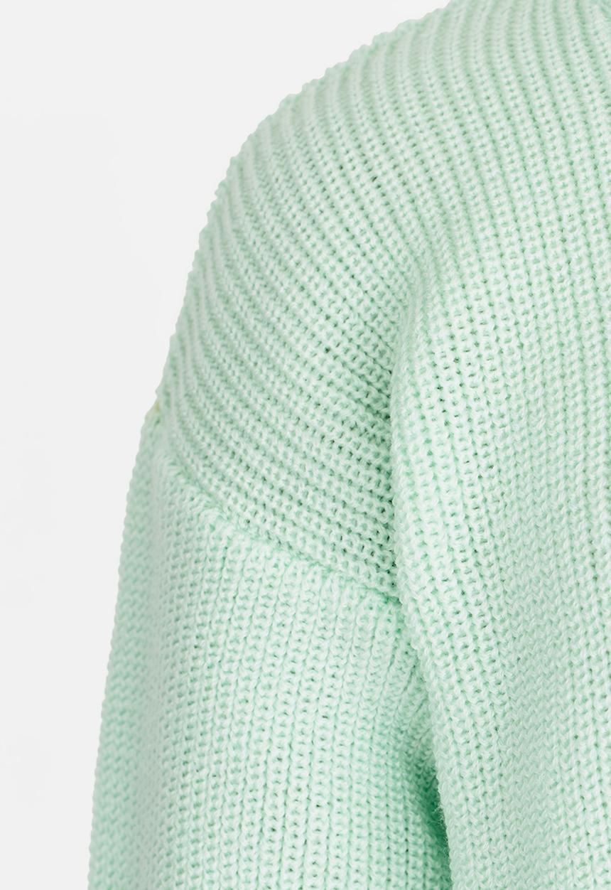 Rebel Republic - Front Knot Jumper Mid Green