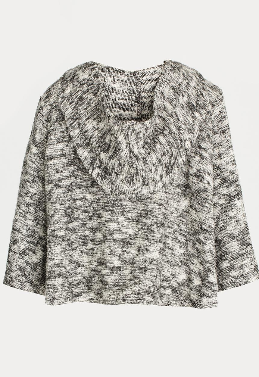 Pop Candy - Hooded Jacket Grey Melange