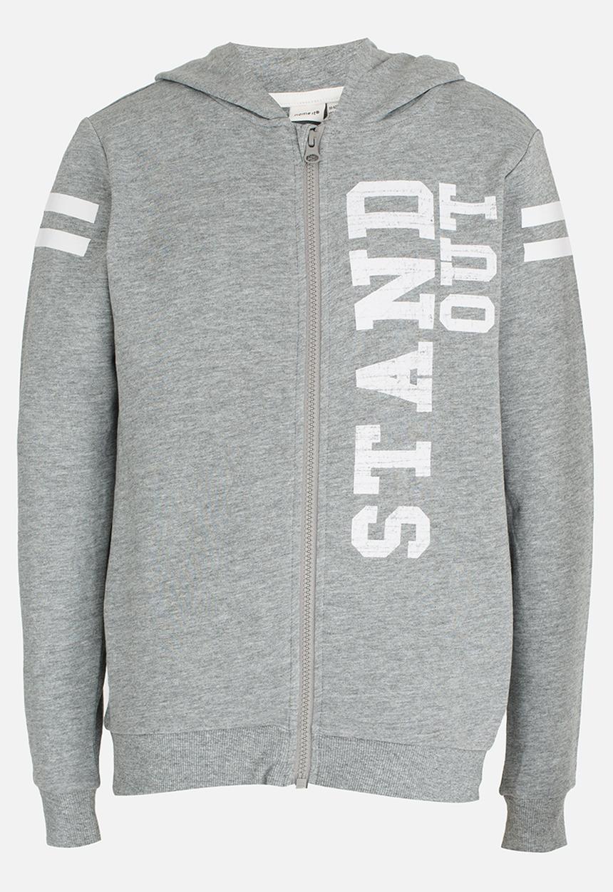Name It - Zip Through Hoody Grey