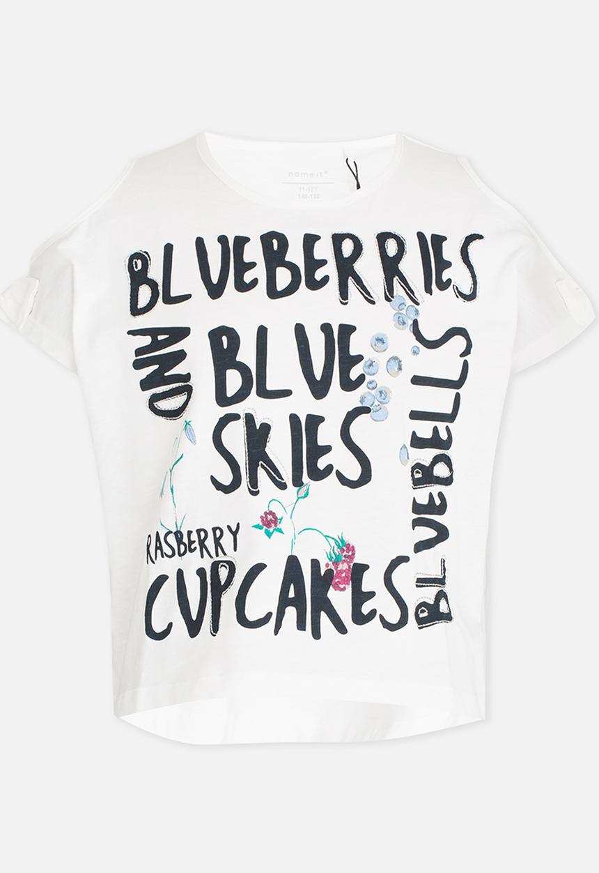 Name It - Printed T-shirt - White