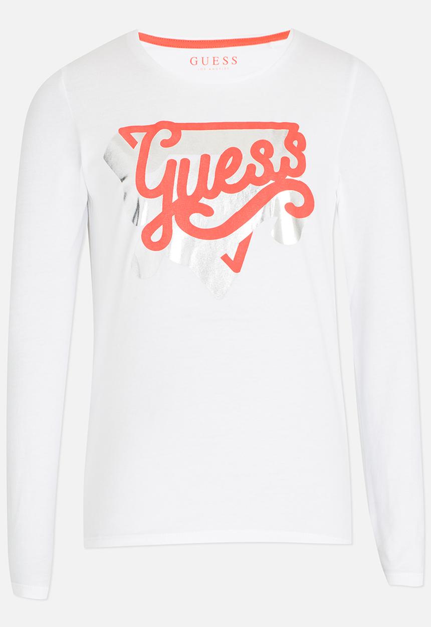 GUESS - Girls Shadow Tee White