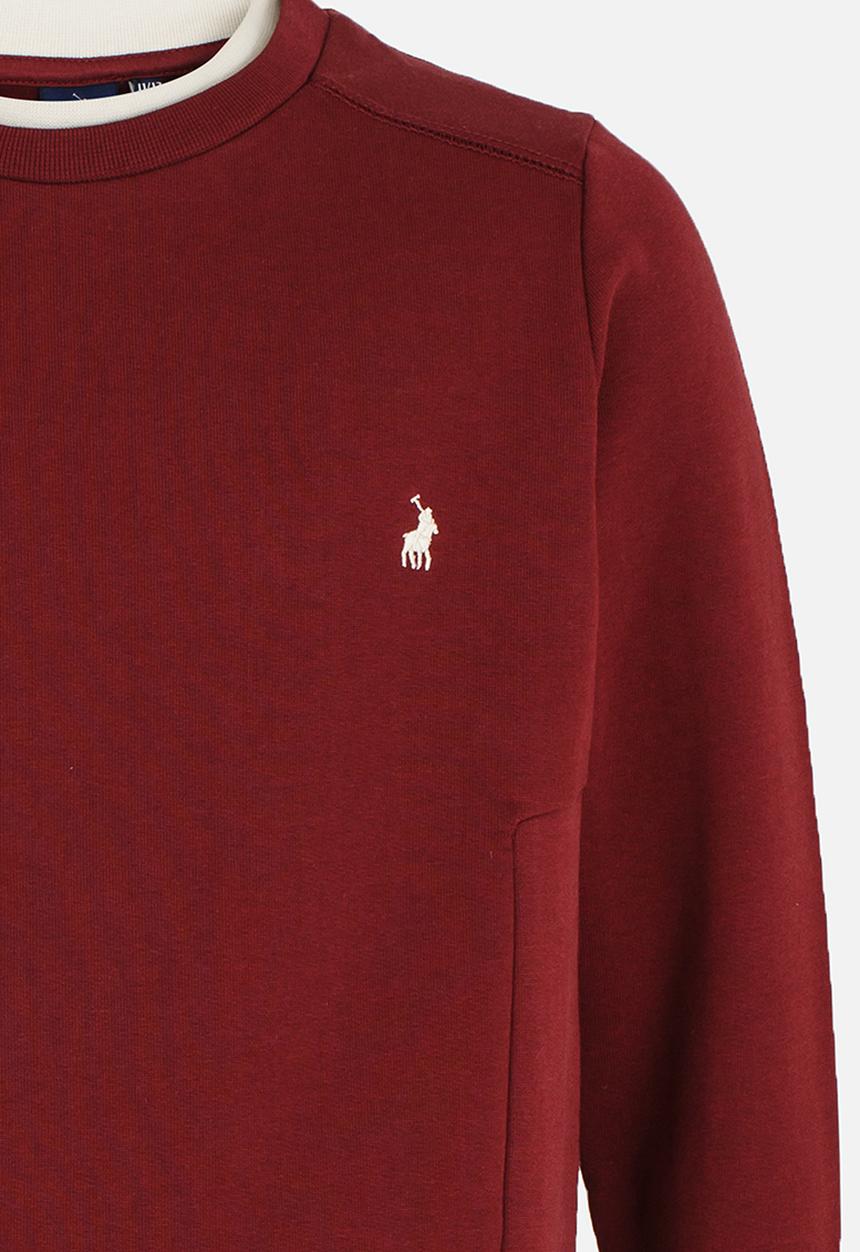 POLO - Dylan LS Panelled Sweater Burgundy