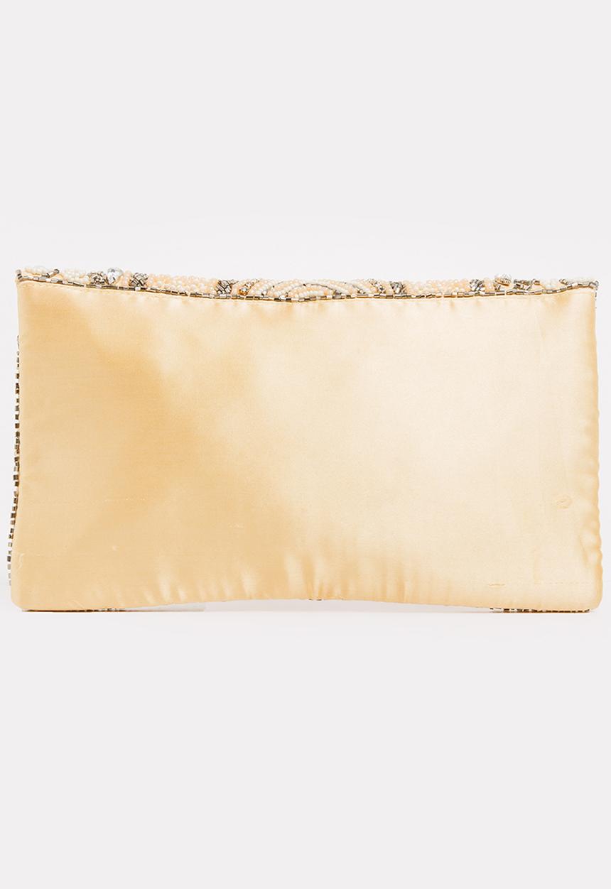 Joy Collectables - Beaded Clutch Bag Cream