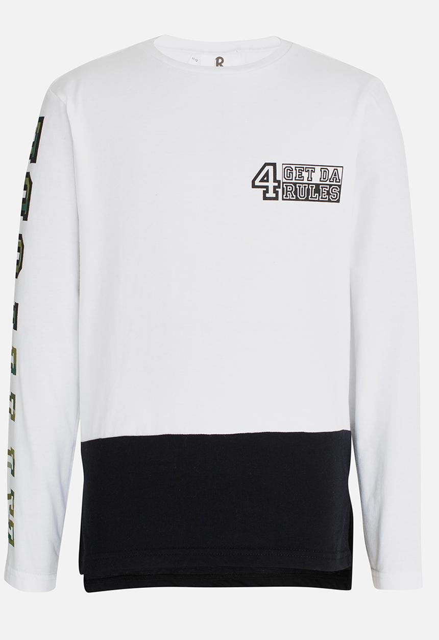 Rebel Republic - Double Layer Tee White