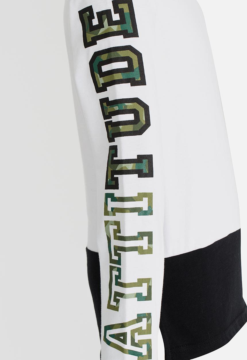 Rebel Republic - Double Layer Tee White