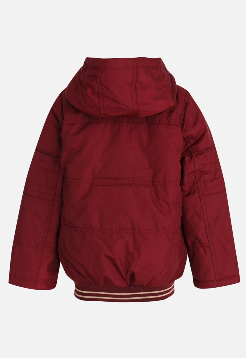 Pop Candy - Boys Bomber Jacket With Hoody Maroon