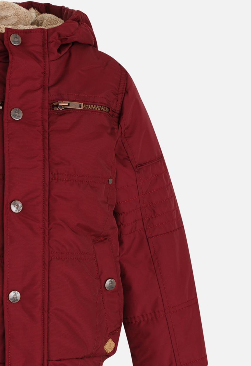 Pop Candy - Boys Bomber Jacket With Hoody Maroon