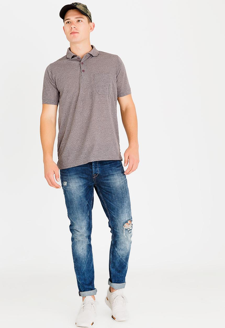 STYLE REPUBLIC - Pocket Detail Golfer Brown