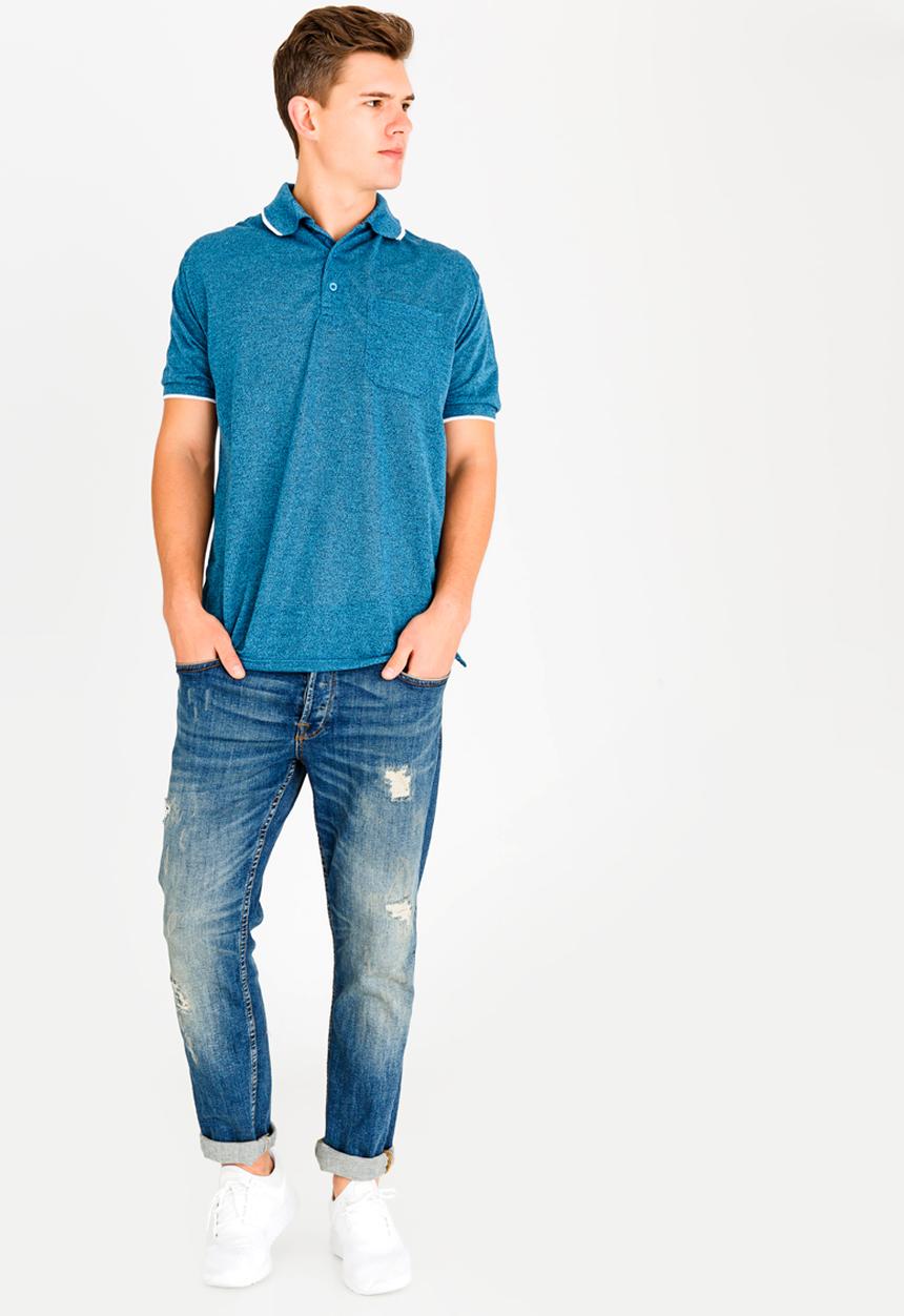 STYLE REPUBLIC - Golfer with Piping Detail Turquoise
