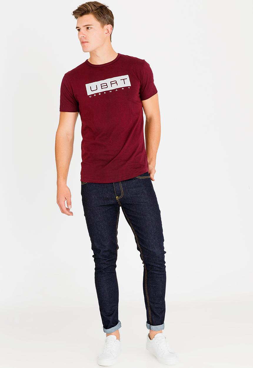 UrbanArt - Chase Crew Neck Top Burgundy