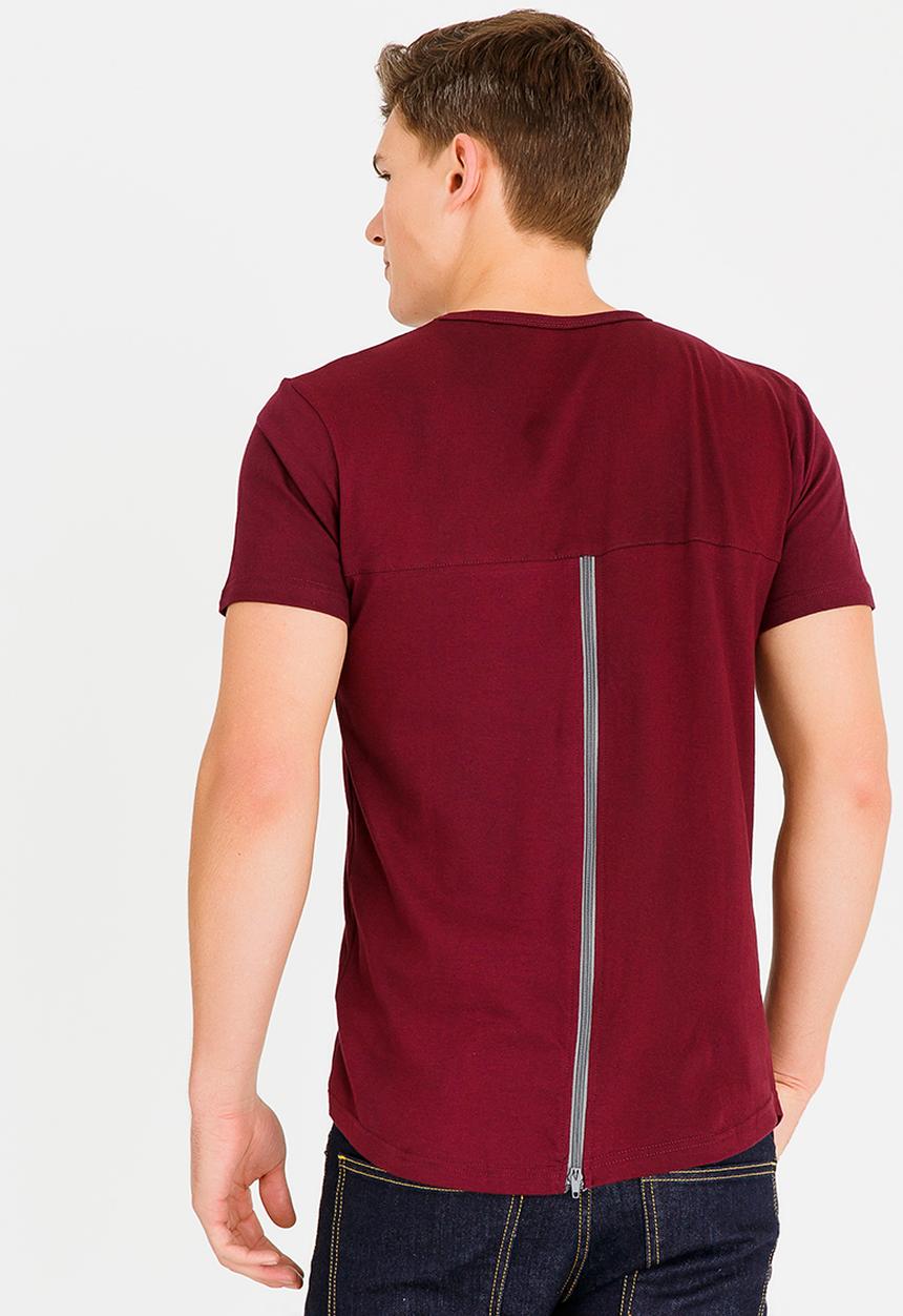 UrbanArt - Chase Crew Neck Top Burgundy