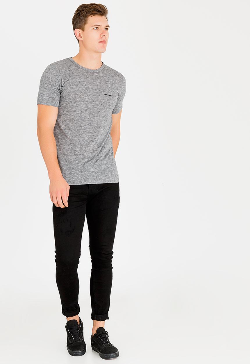UrbanArt - Blaze Crew Neck T-shirt Grey Melange