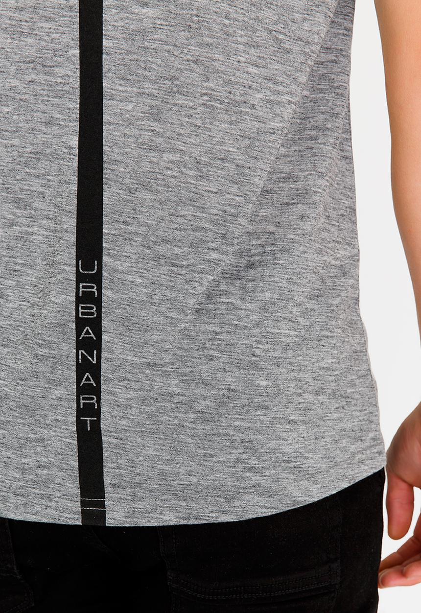 UrbanArt - Blaze Crew Neck T-shirt Grey Melange