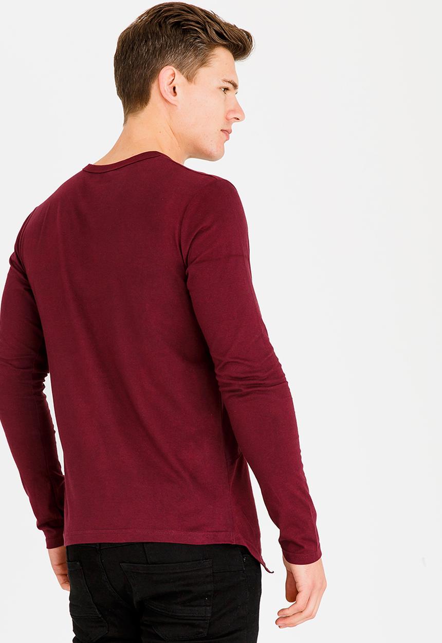 UrbanArt - Chill Crew Neck Top Burgundy