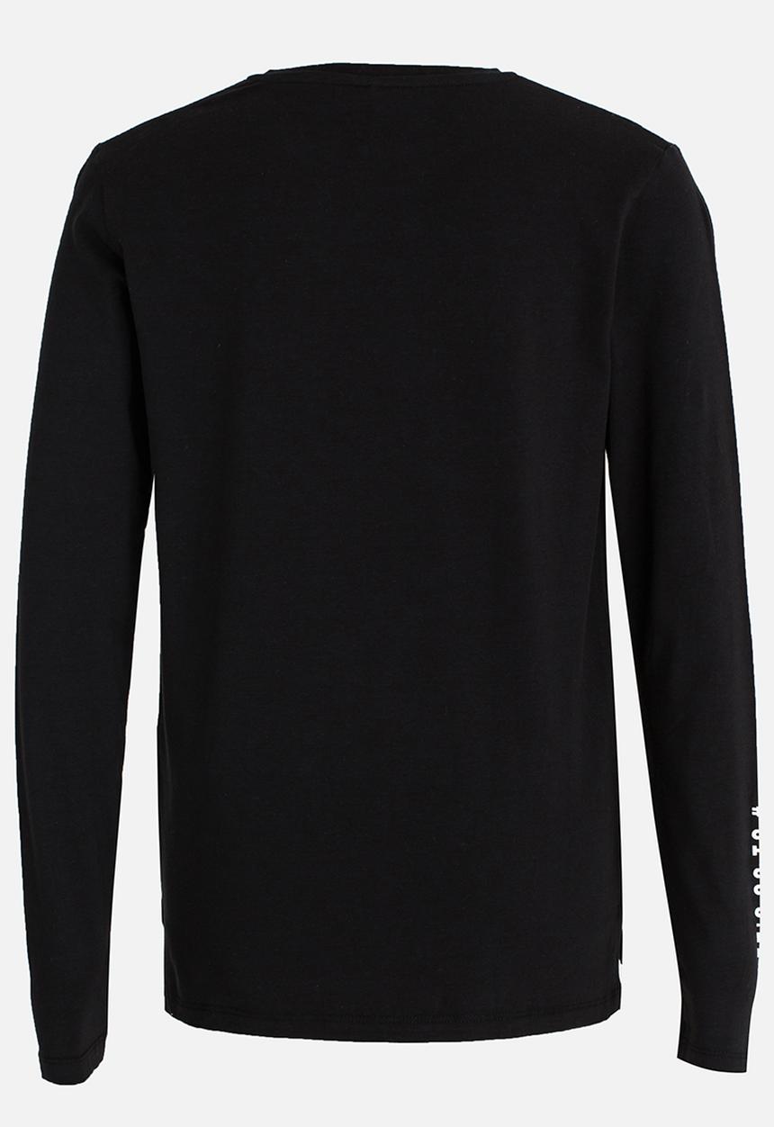 Name It - Printed Sweat Top Black