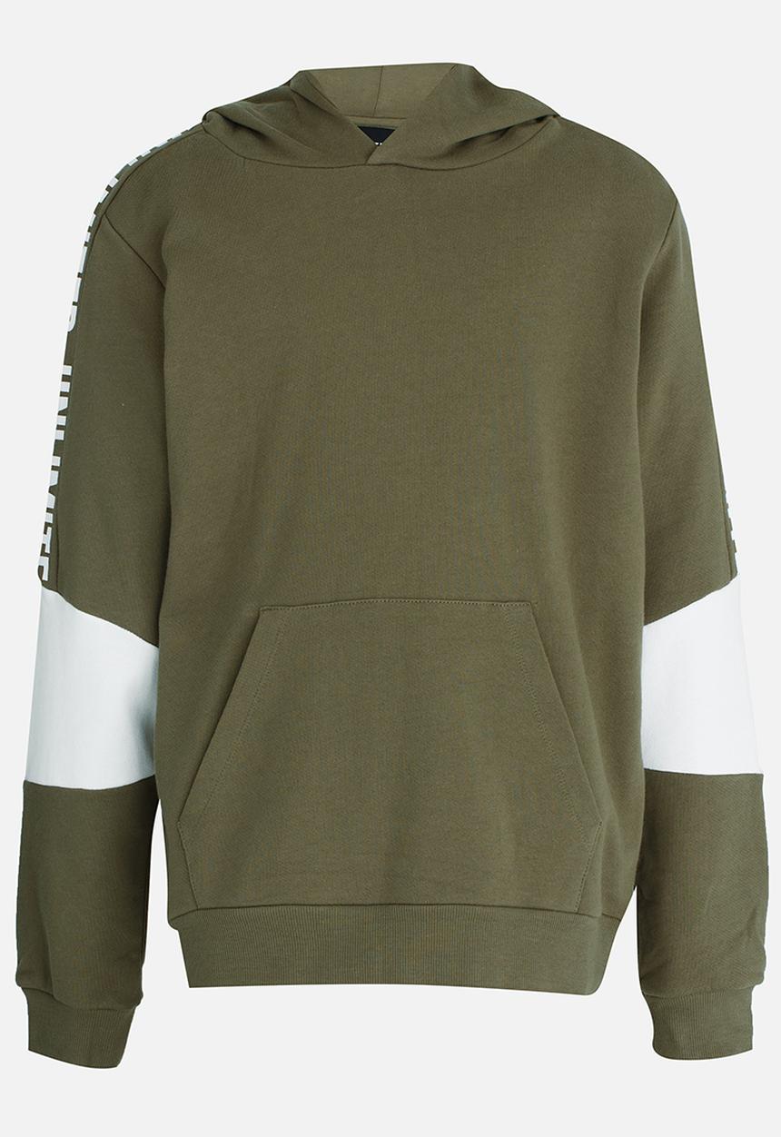 Name It - Printed Hoodie Khaki Green