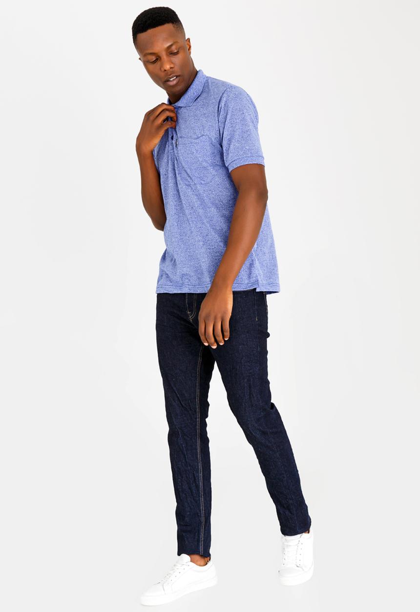 STYLE REPUBLIC - Pocket Detail Golfer Blue