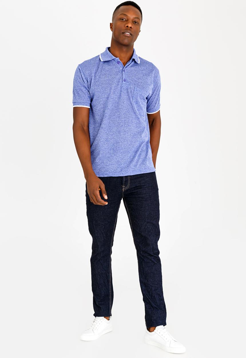 STYLE REPUBLIC - Golfer with Piping Dark Purple