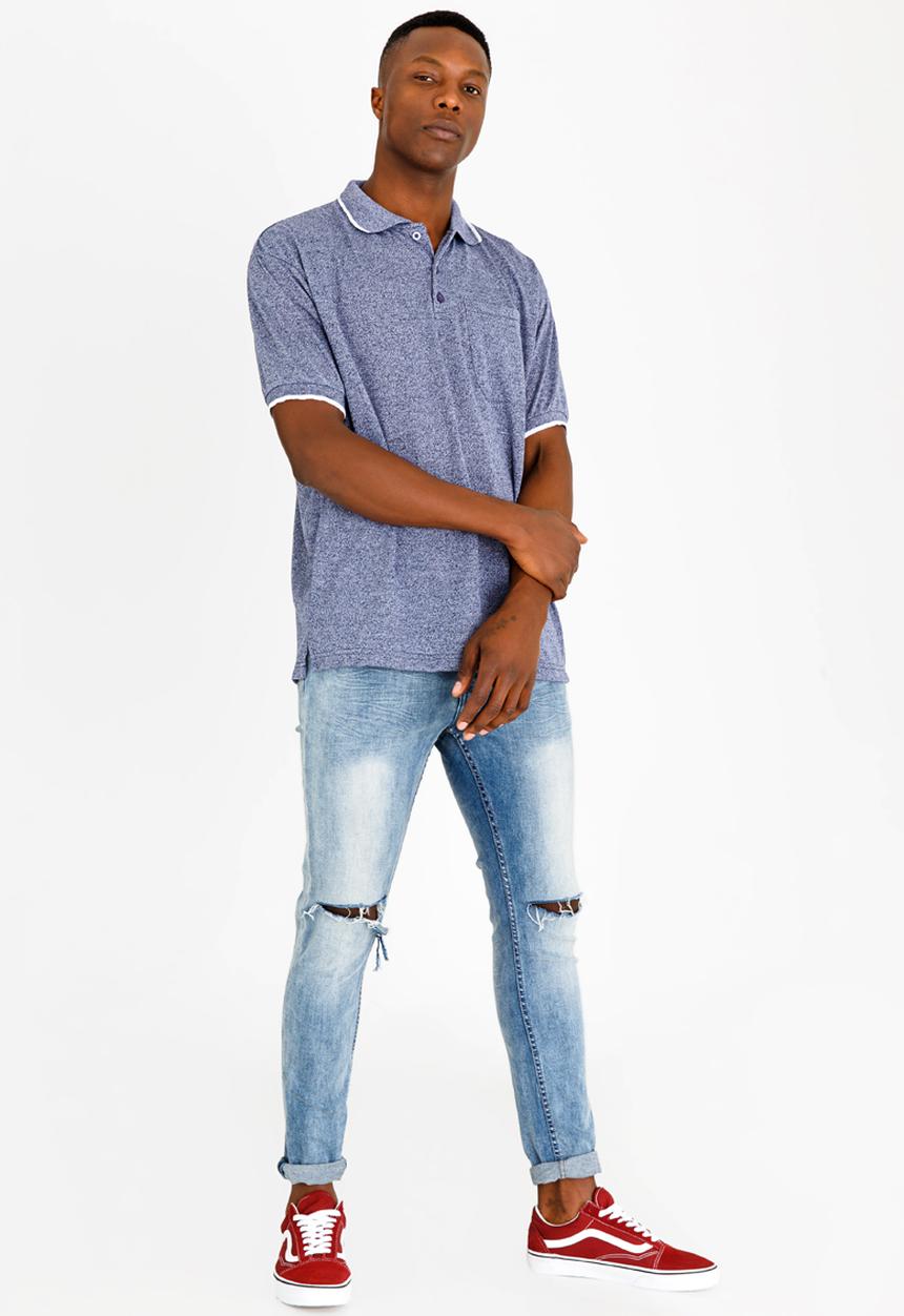 STYLE REPUBLIC - Golfer with Piping Detail Navy
