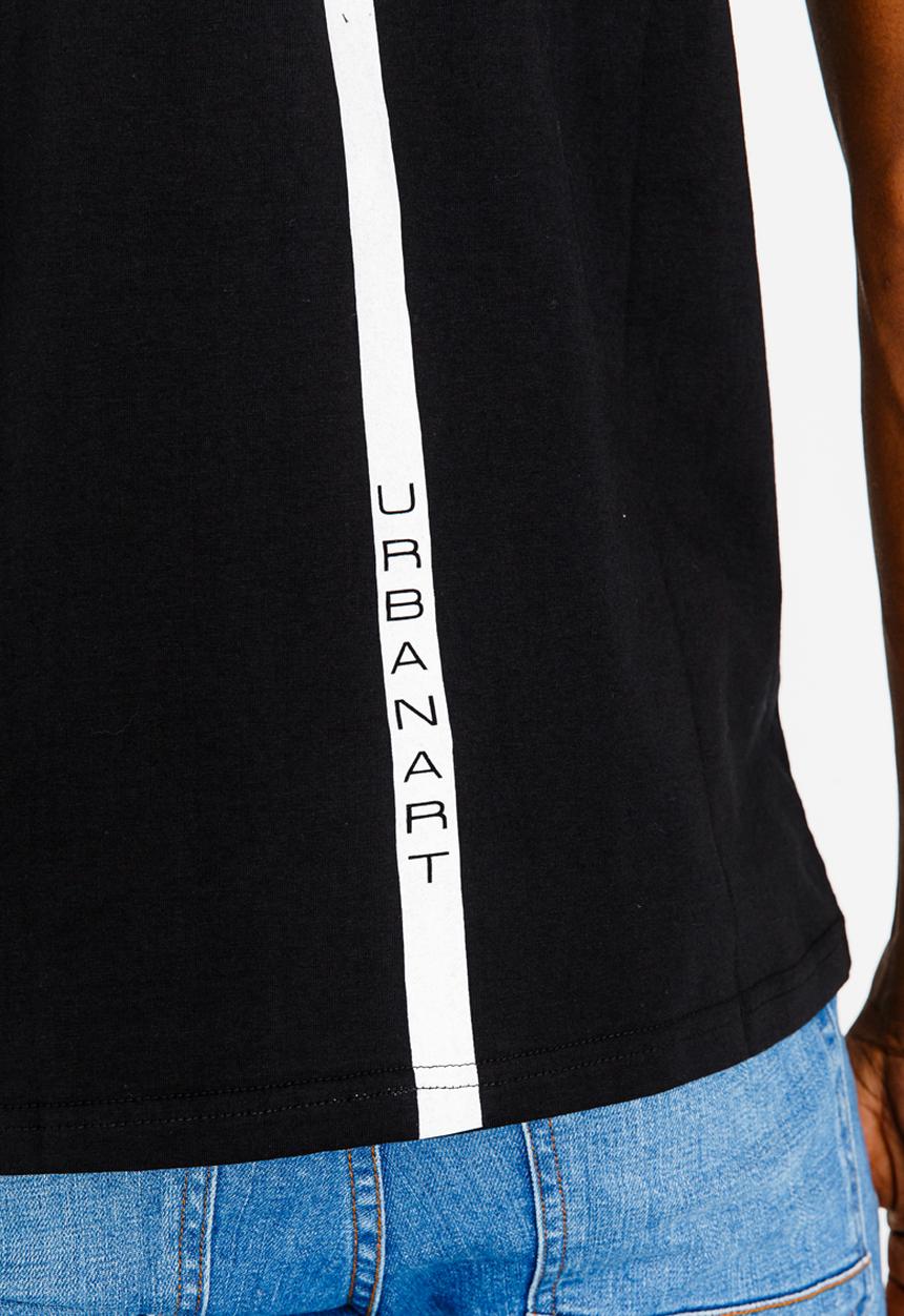 UrbanArt - Blaze Crew Neck T-shirt Black
