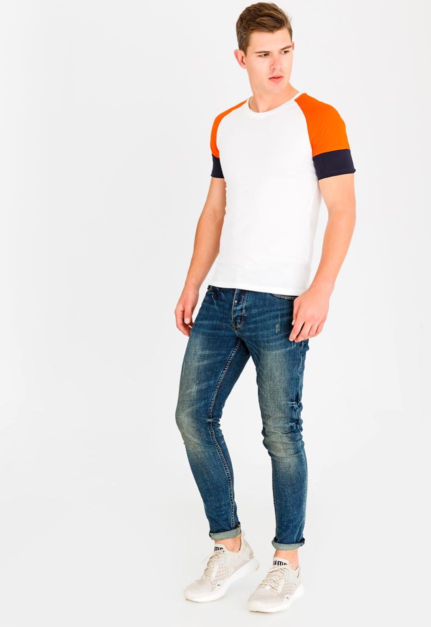 Only & Sons - Raglan Crew Neck Tee White