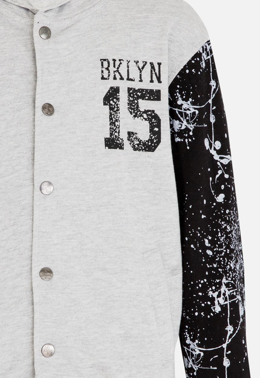 Pop Candy - Printed  Jacket Grey