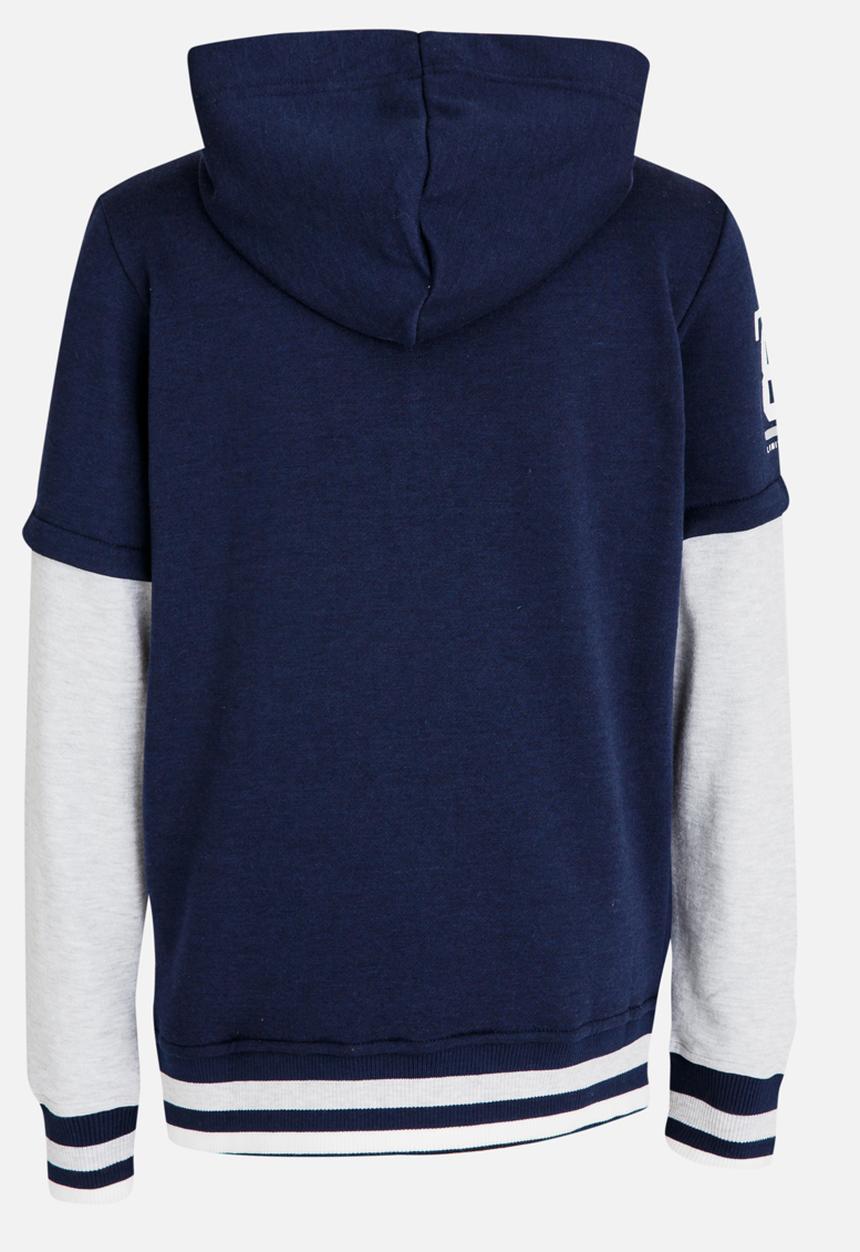 Pop Candy - Printed Zip Through Jacket Navy