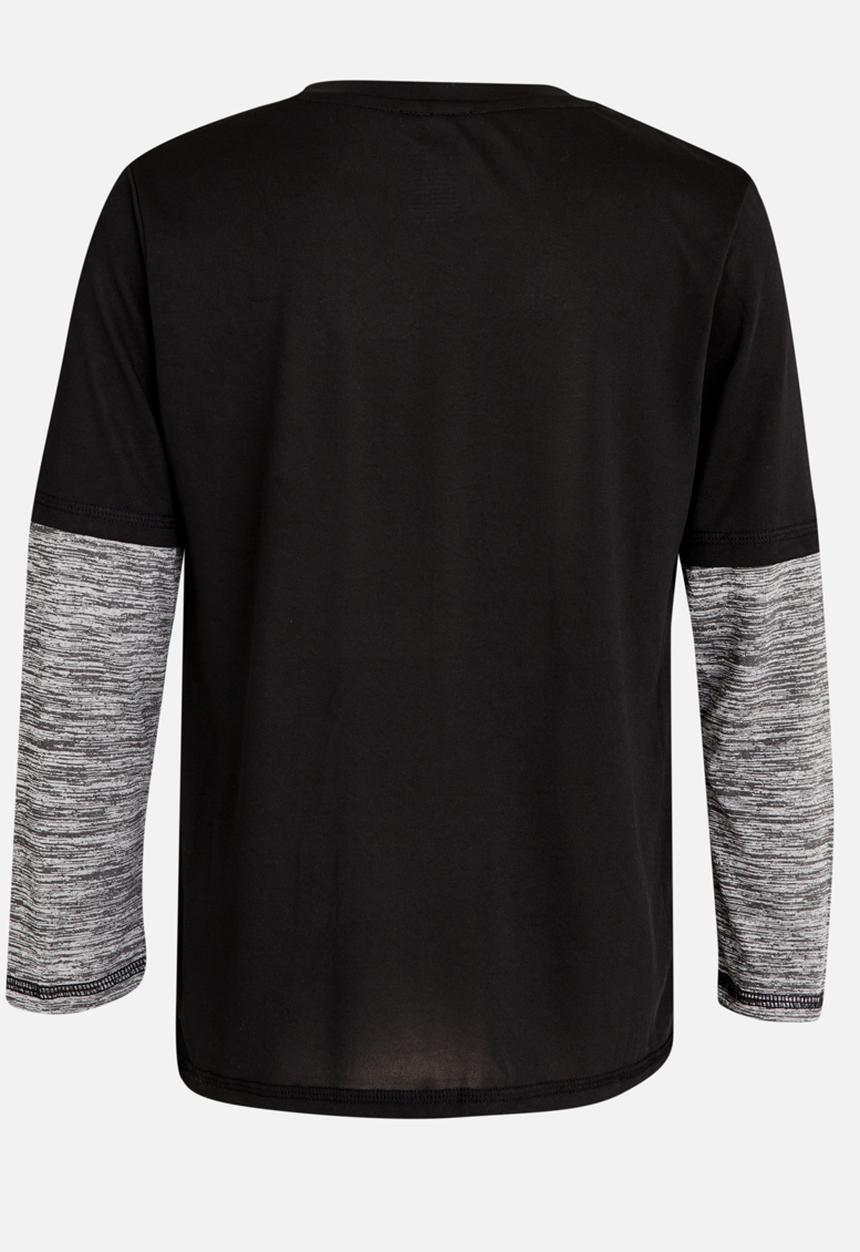 Pop Candy - Printed Long Sleeve Tee Black
