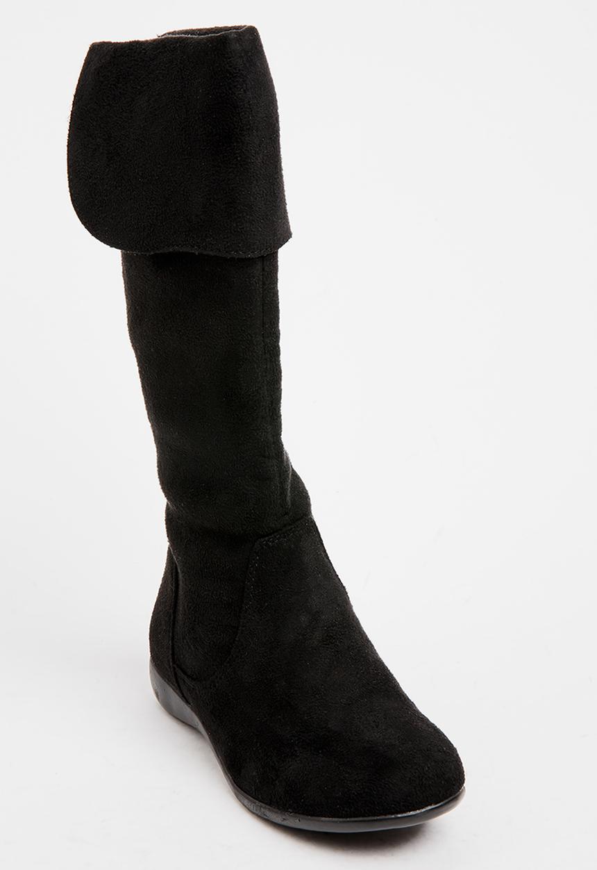 Franco Rossi - Long Boot with Flap Detail Black