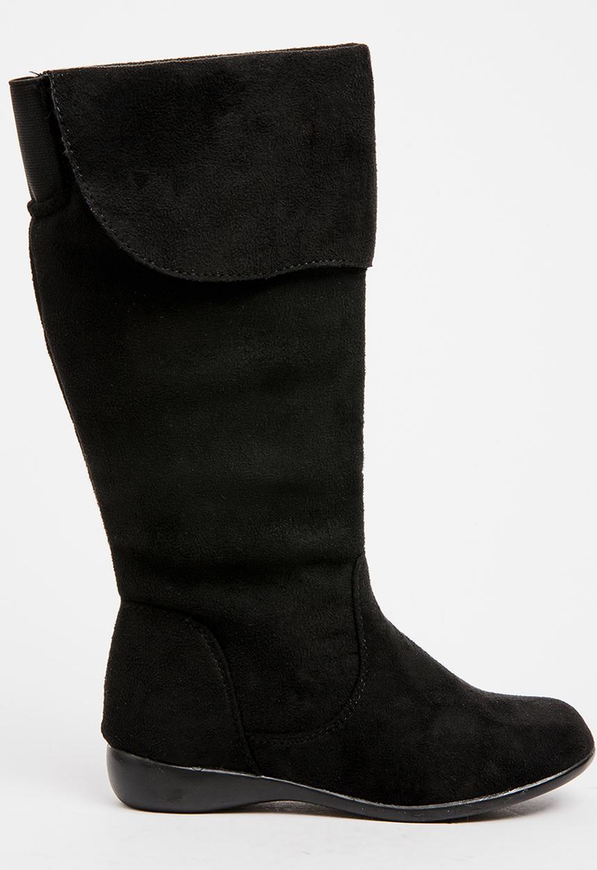 Franco Rossi - Long Boot with Flap Detail Black