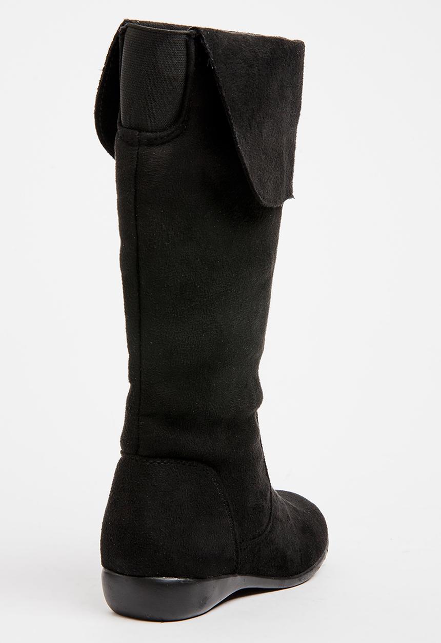 Franco Rossi - Long Boot with Flap Detail Black