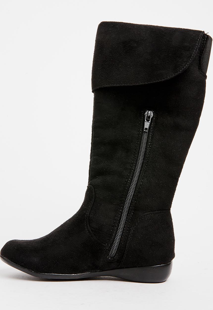 Franco Rossi - Long Boot with Flap Detail Black