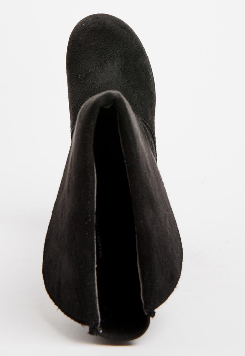 Franco Rossi - Long Boot with Flap Detail Black