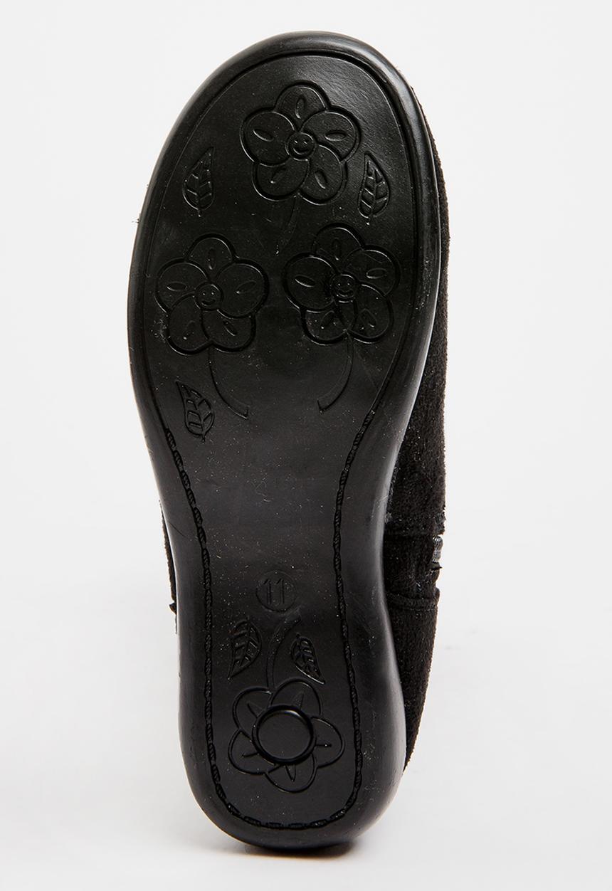 Franco Rossi - Long Boot with Flap Detail Black